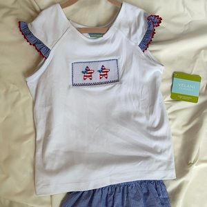 NWT Velani Classics Red, White & Blue Matching Set